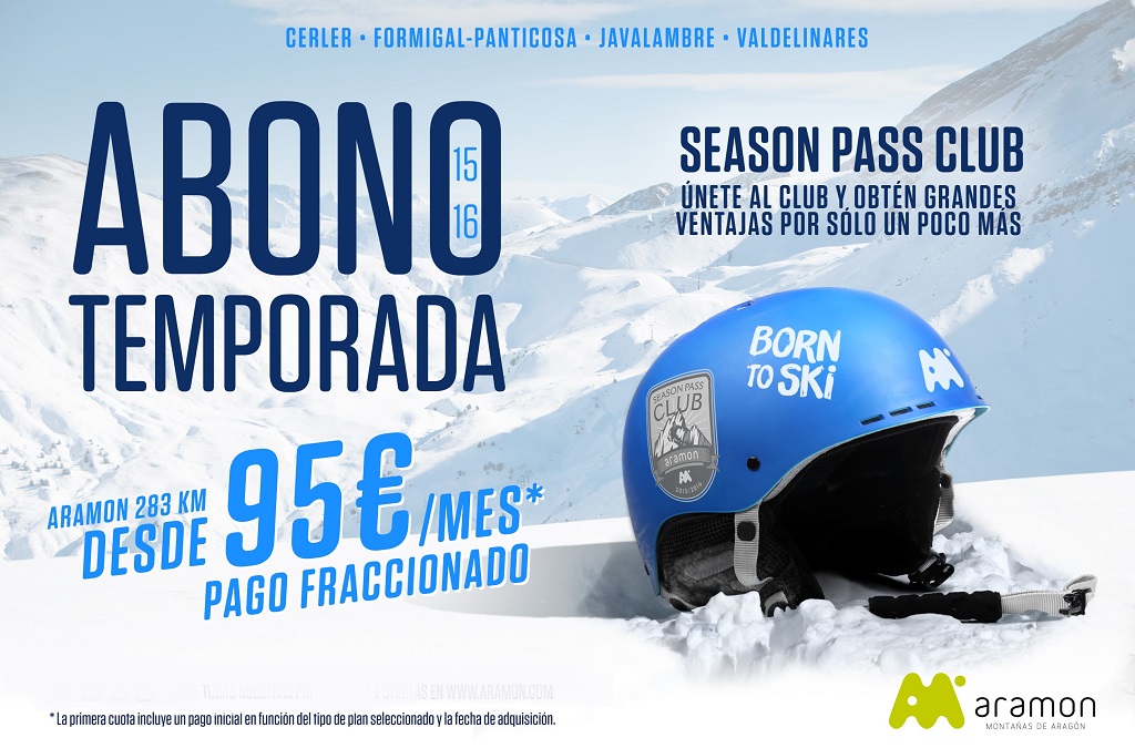  Nuevo abono de Temporada de Aramón 2015/16: no te pierdas ni su nieve ni sus ventajas