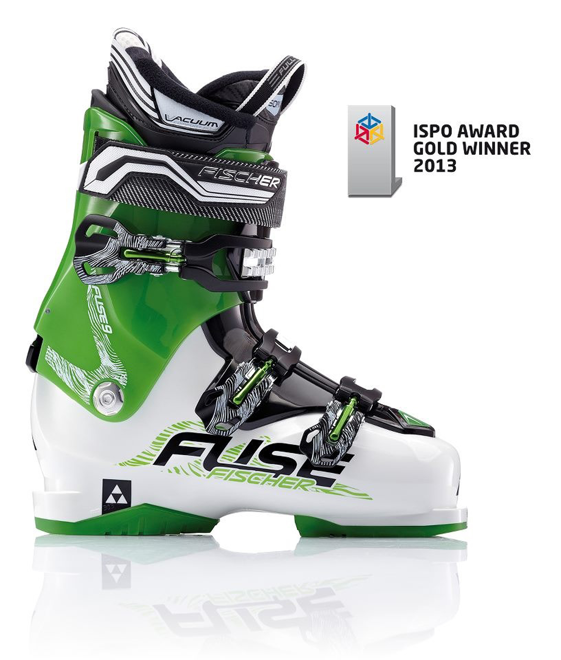 La bota de esquí Fischer Fuse 9 VCF ganadora "ISPO AWARD GOLD"