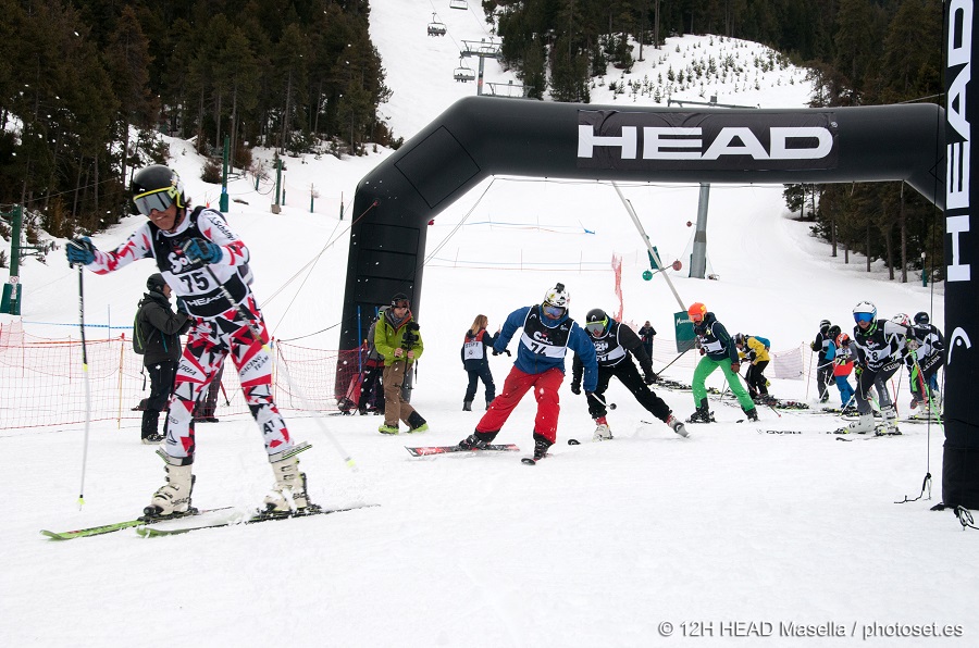 Las 12 horas de esquí “non stop” HEAD en Masella superan todas las expectativas de éxito