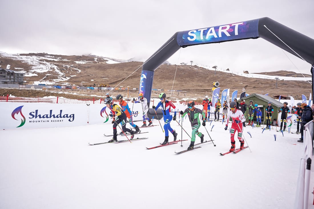 Competición de skimo internacional en Shahdag (Azerbaiyán), con la participación de Pas Grau Internacional