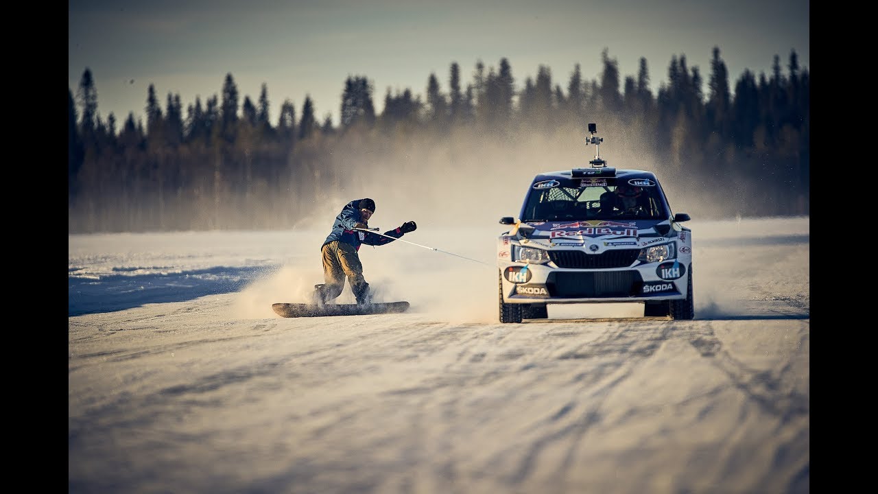 ¿Qué pasa cuando se encuentran un snowboarder profesional y un piloto de rallies en Laponia?