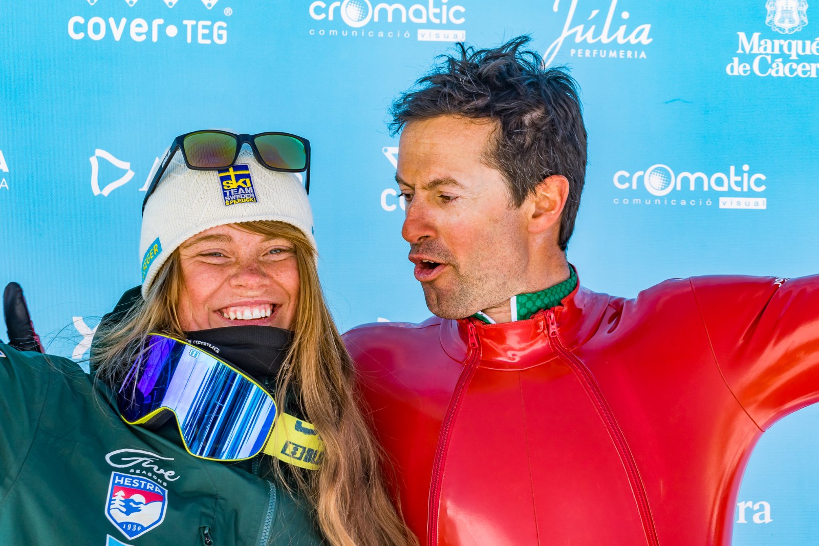 Simone Origone y Britta Backlund consiguen los Globos de Cristal 2019 del esquí de velocidad en Grandvalira  