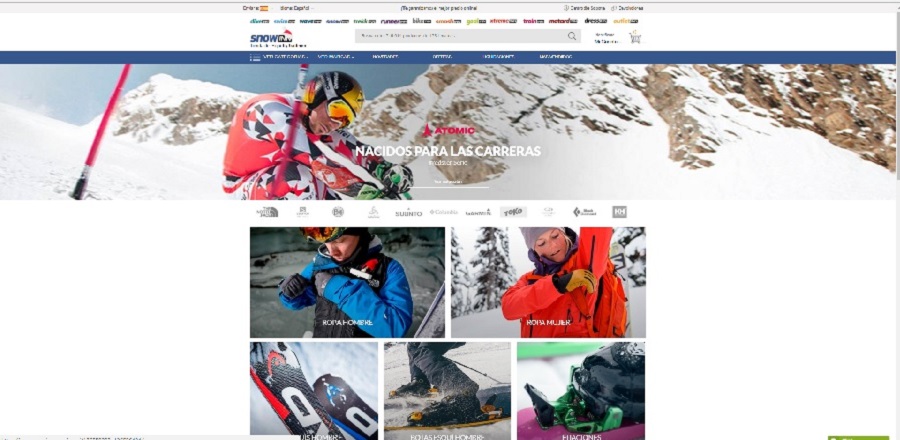 dinastía Oriental mercado Descubre las tiendas mejor posicionadas para comprar esquí y snowboard por  Internet | Lugares de Nieve