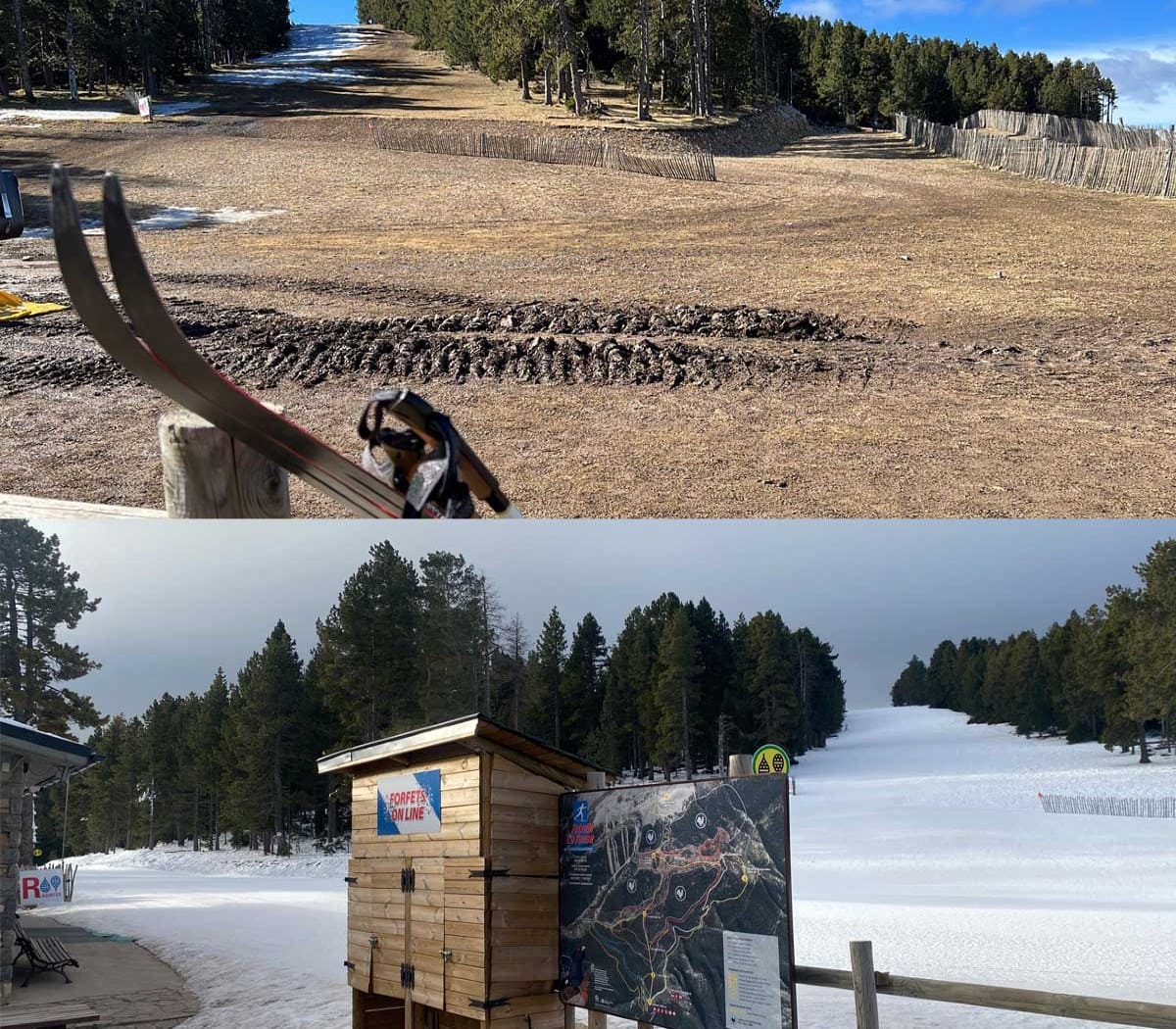 Impactantes fotos de Tuixent La Vansa: la nieve desaparece en una semana