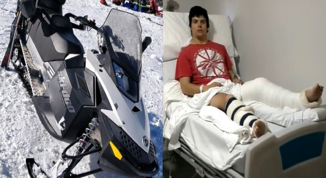 Declaraciones del esquiador atropellado por una moto de nieve en Cerro Catedral