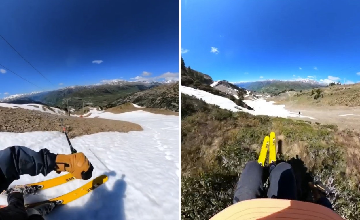 Adrià Millan publica un vídeo donde apura las últimas nieves de Baqueira 