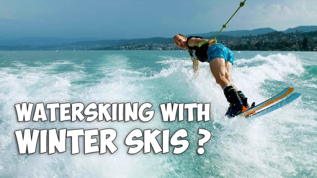 Vídeo: Andri Ragettli se calzó unas botas y esquís para marcarse un "waterskiing" en el lago Zúrich