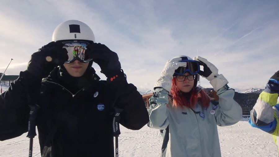 ATUDEM difunde el making off de sus lecciones de esquí con cuatro top influencers