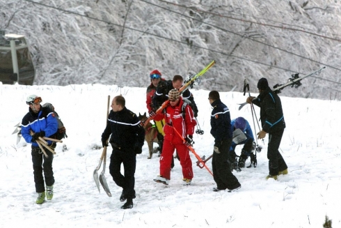Dispositivo en Gourette para el rescate de un esquiador