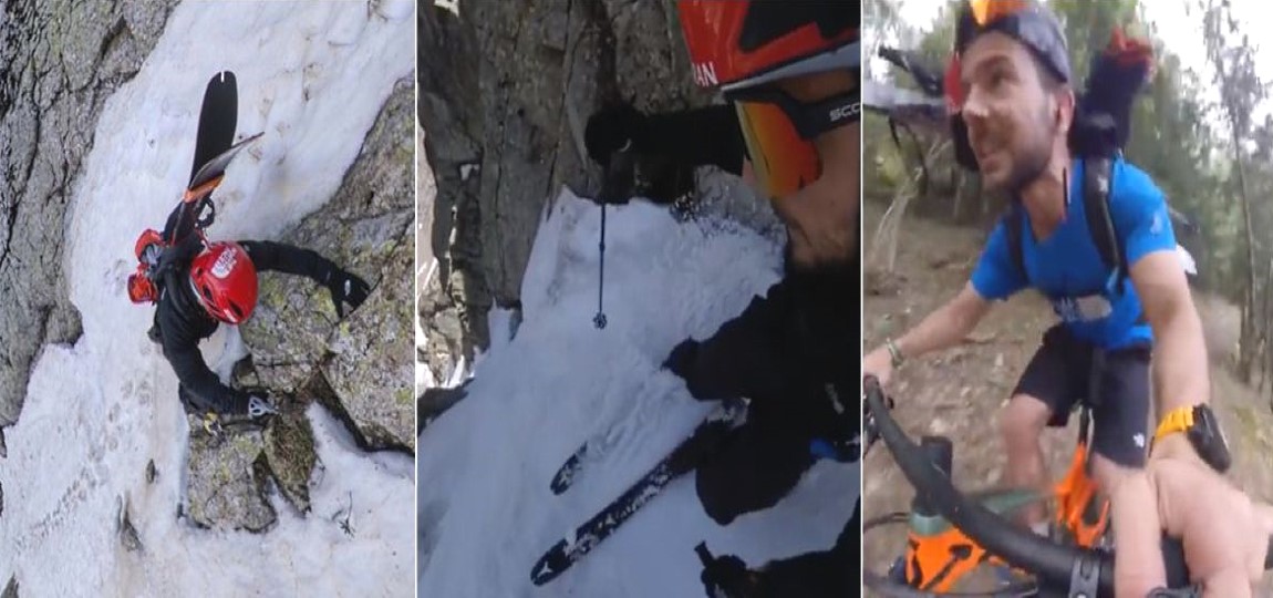 Increíble desconfinamiento de Aymar Navarro, esquiando dos canales en la Val d'Aran