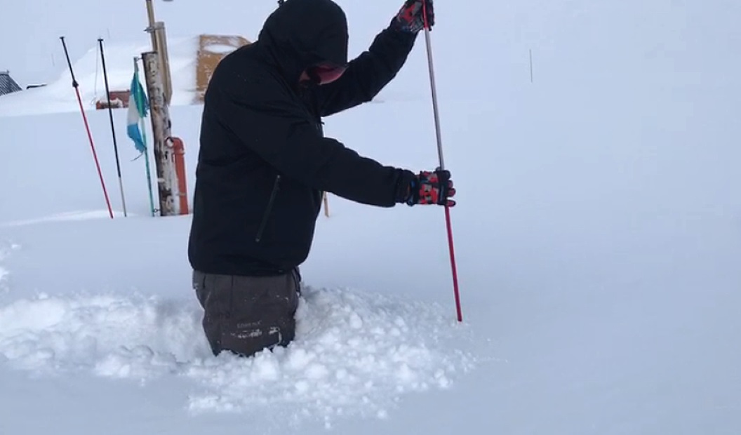 El Azufre, donde está proyectada la nueva estación de esquí, acumula casi 3 metros de nieve