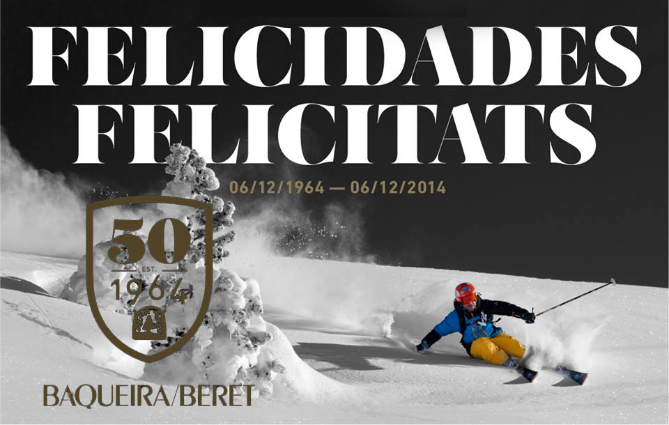 Baqueira da la sorpresa y abre el día de su 50 aniversario