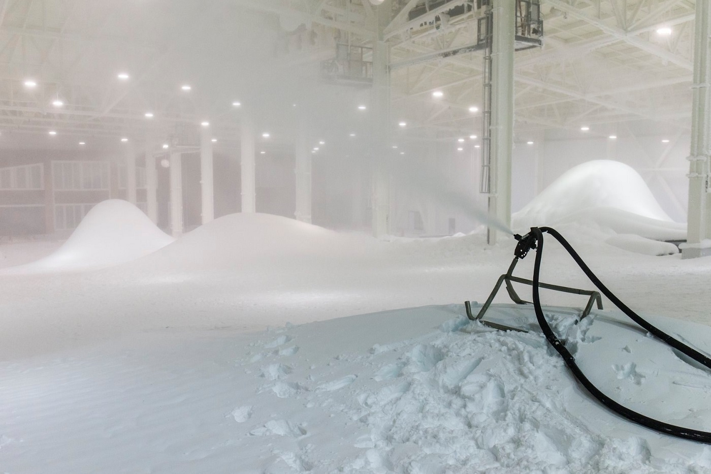 La primera estación de esquí cubierta de EE.UU. abrirá con 5,5 toneladas de nieve y 4 pistas