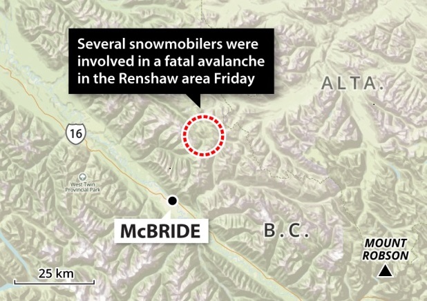 Gráfico de la zona de Mc Bride, BC. Fuente: cbc.ca