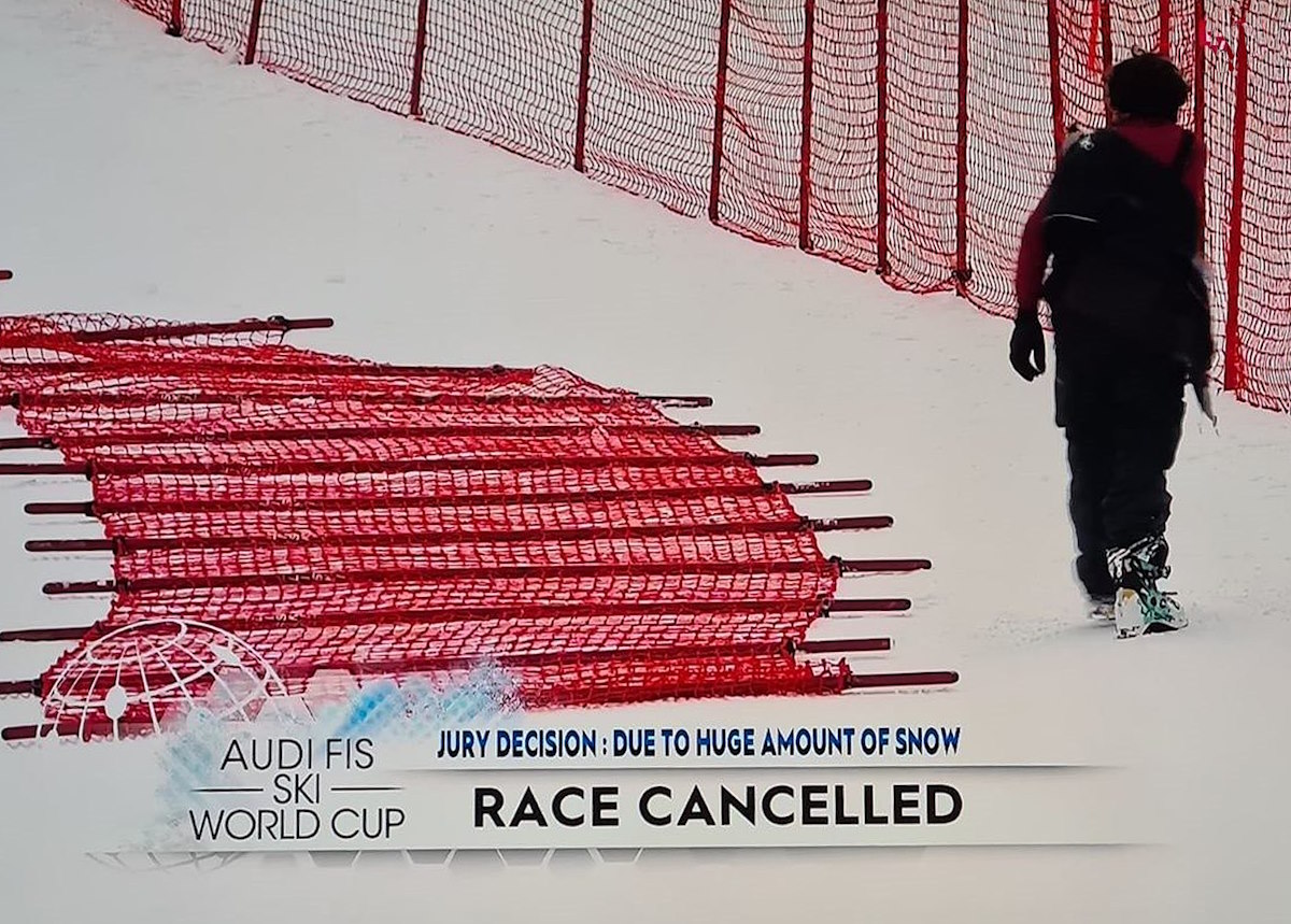 Las intensas nevadas cancelan las dos carreras de supergigante femenino en Val di Fassa