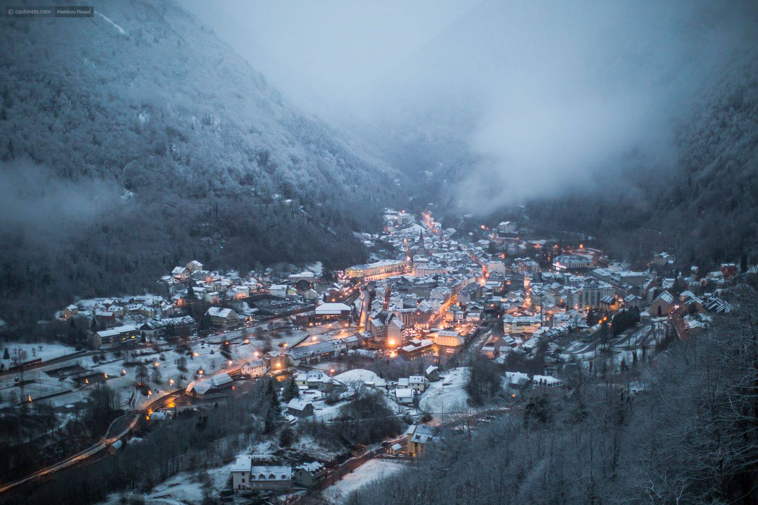 Las recientes nevadas han cambiado radicalmente el panorama en el Pirineo francés. Foto: Village Cauterets