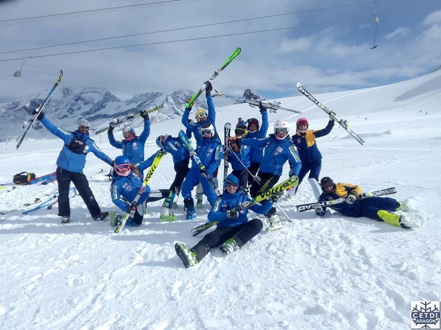 El Equipo de Alpino del CETDI-Aragón está preparado para su examen en la alta competición 