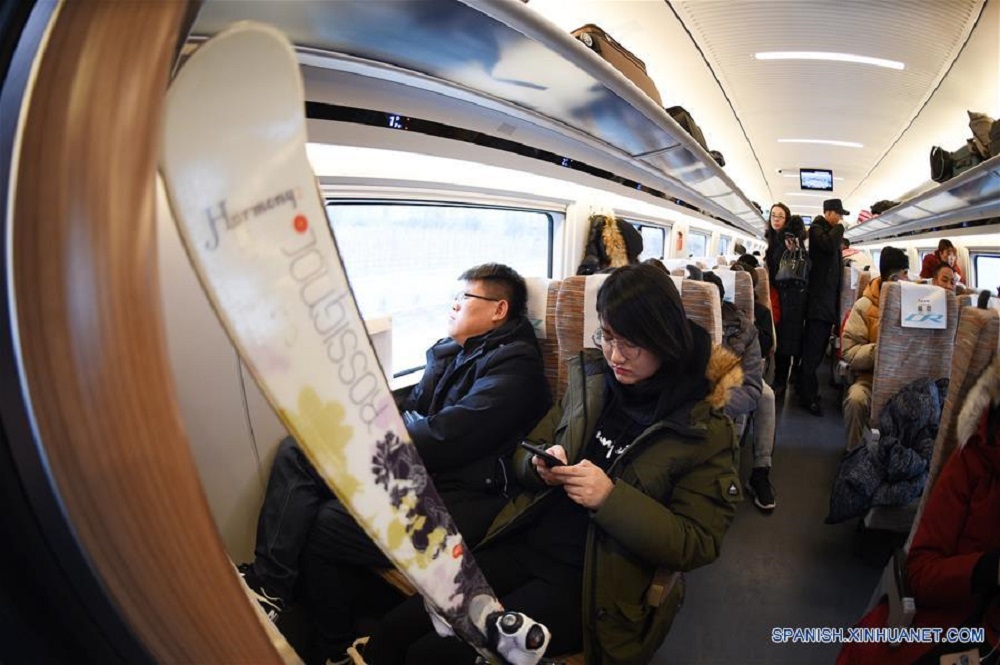 ¿Por qué los chinos empiezan a ir a esquiar en tren?