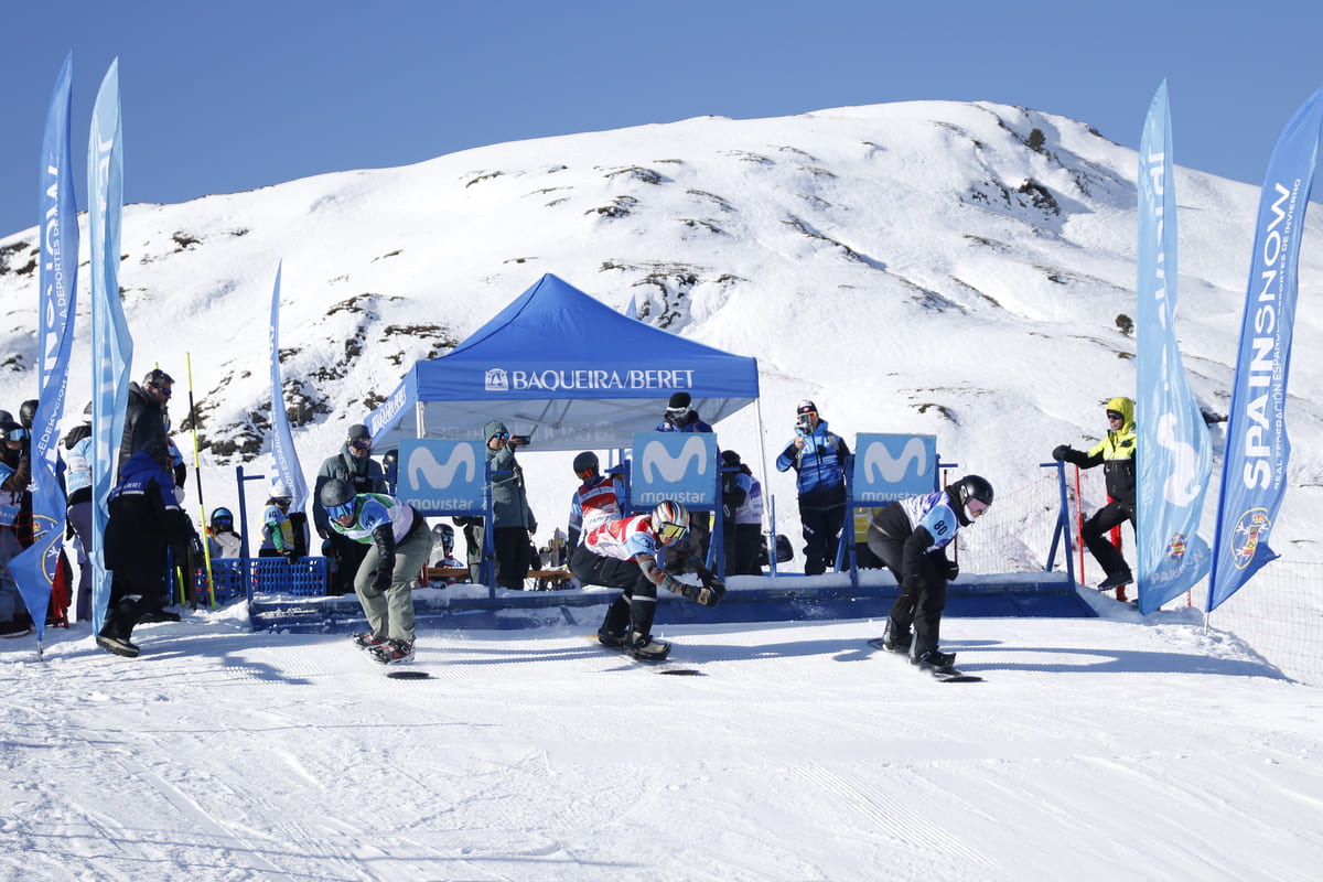  Se disputa la Copa de España Movistar de SnowboardCross y Skicross en Baqueira Beret