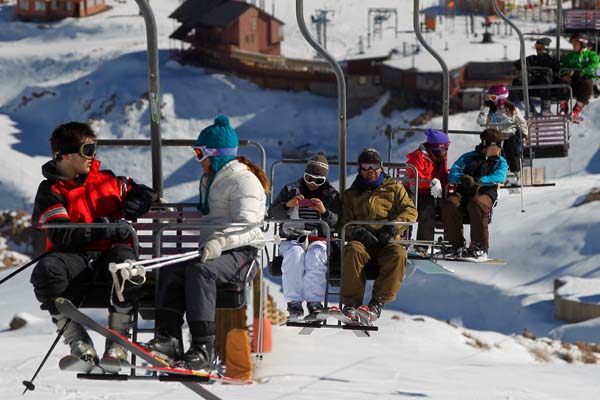 Los esquiadores brasileños lideran el ránking de afluencia a los centros de ski de Chile 