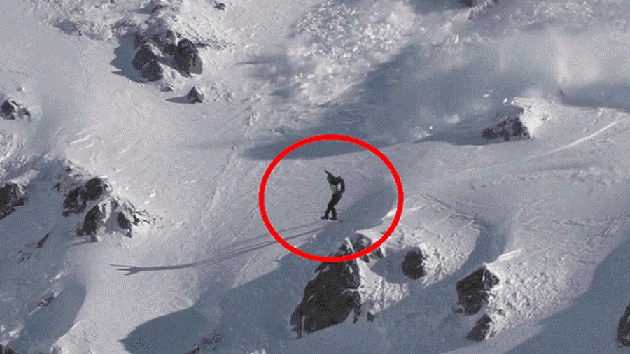 Un esquiador captura en vídeo cuando le arrolla una avalancha en Utah y sale ileso