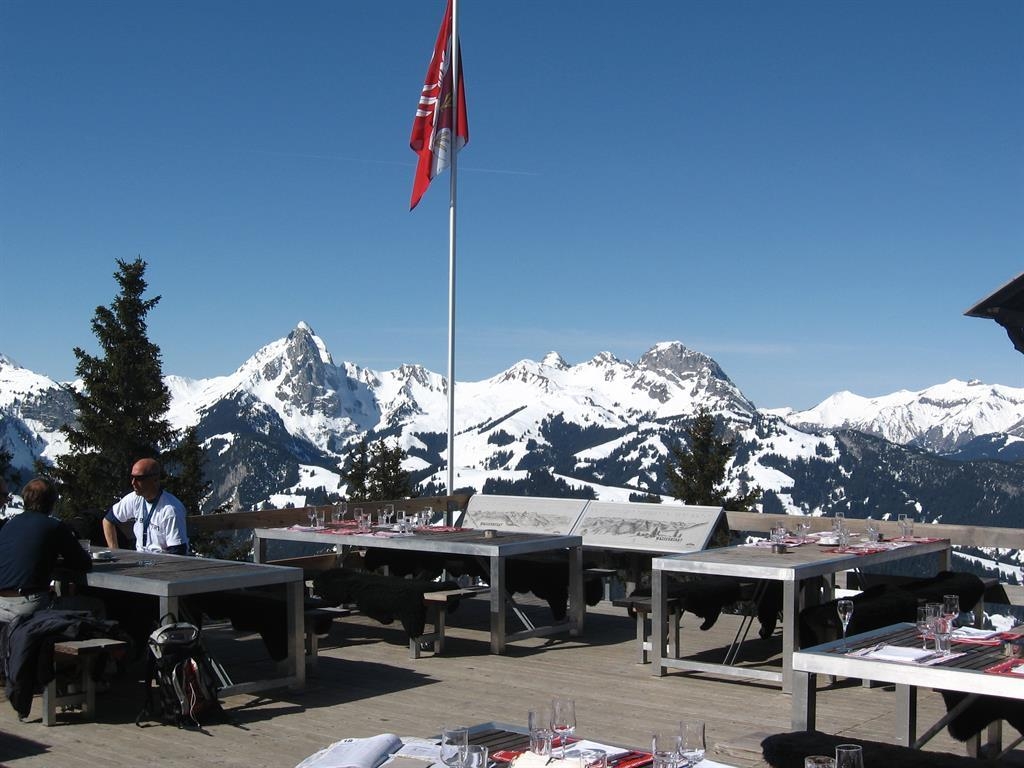 Bonitas vistas desde este restaurante en Wasserngrat