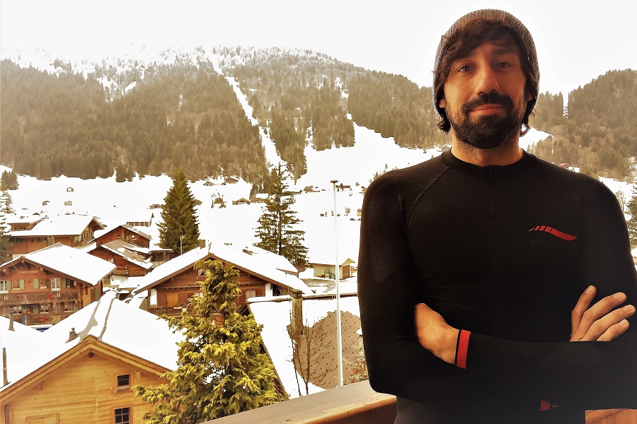 Fidel Alonso en uno de sus destinos favoritos: Suiza Fidel Alonso: un Pro de Snowboard en la época dorada de su carrera deportiva