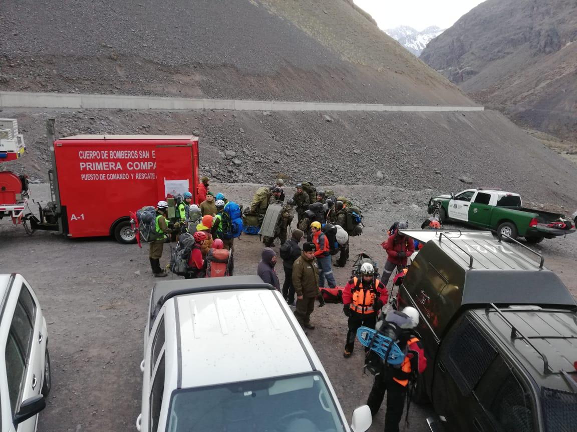 Hallado el cuerpo del andinista desaparecido tras la avalancha del Cerro Bastión en los Andes