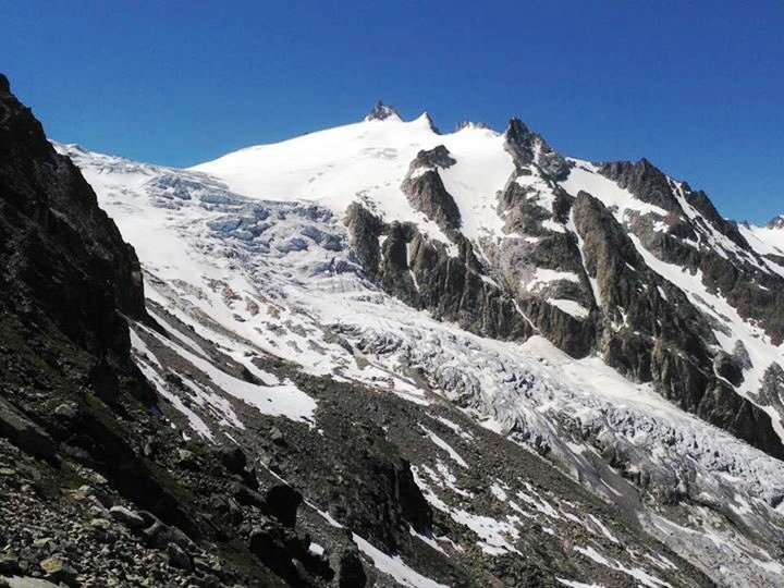 Glacier de Trient en la zona norte del Macizo del Mont Blanc. Crédito: Muntania