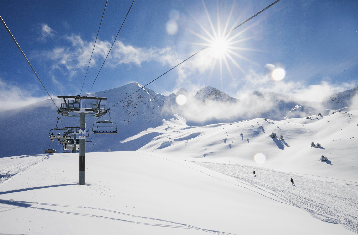 Grandvalira llega a 160 kilómetros esquiables y abre el sector Peretol en Navidades