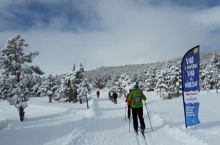 Las estaciones nórdicas catalanas reciben 55.000 esquiadores esta temporada, el mejor dato en años