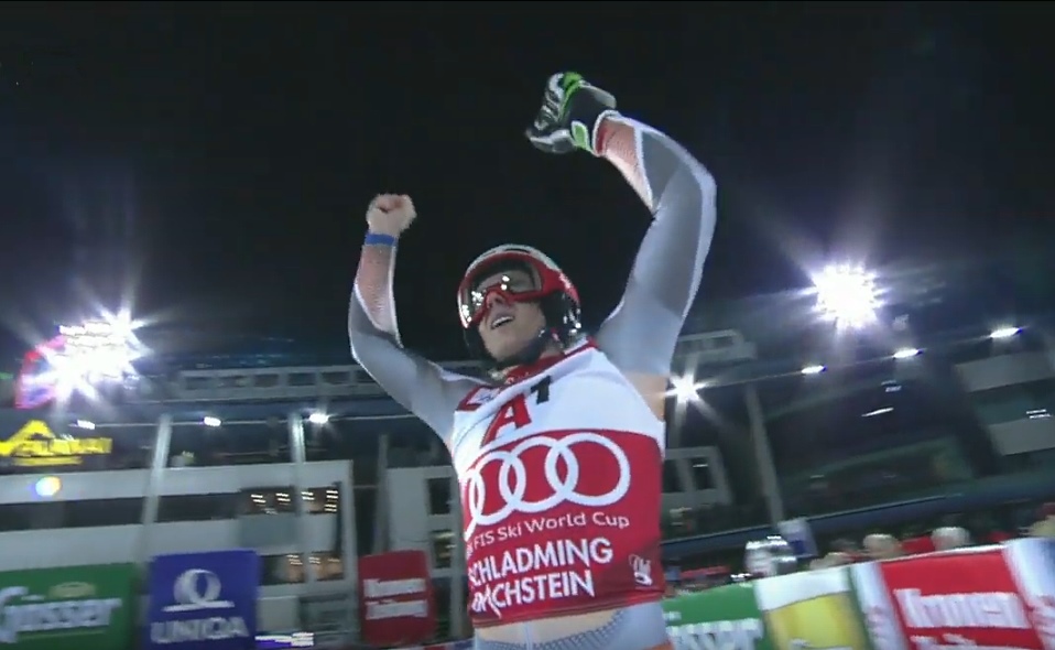 La bajada imposible de Henrik Kristoffersen que le lleva a la victoria en el slalom de Schladming