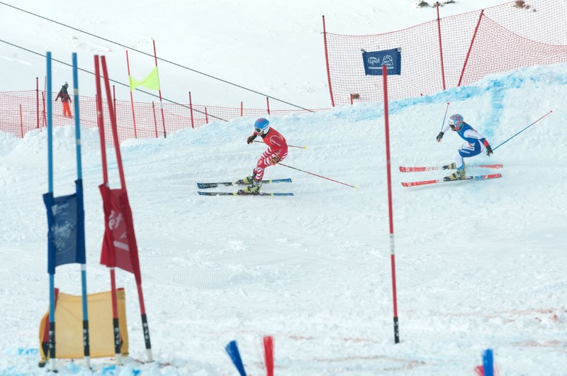 Una nevada de 25 cm acompaña la última jornada de la Copa del Mundo FIS telemark de Espot