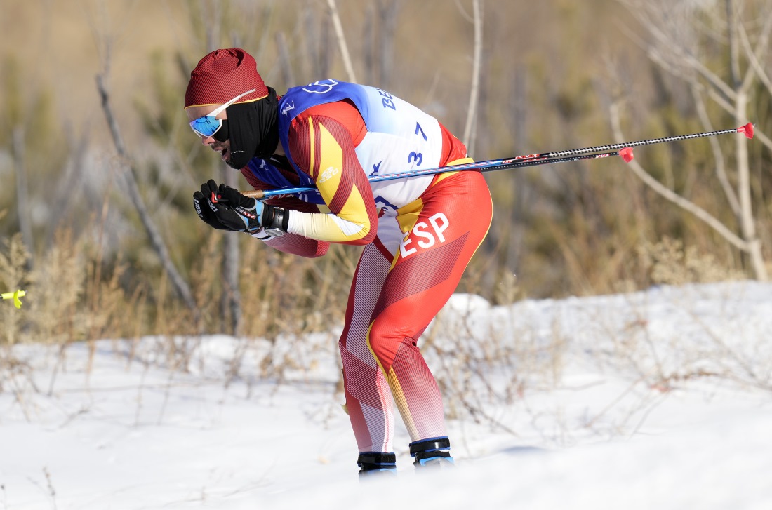 Imanol Rojo logra un buen 21 puesto de la prueba de Skiathlon 15x15Km de los JJOO Beijing 2022