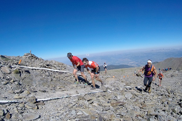 Jan Margerit del Salomon Etixx Team en un momento de la explosiva Olla de Nùria. Crédito Salomon 