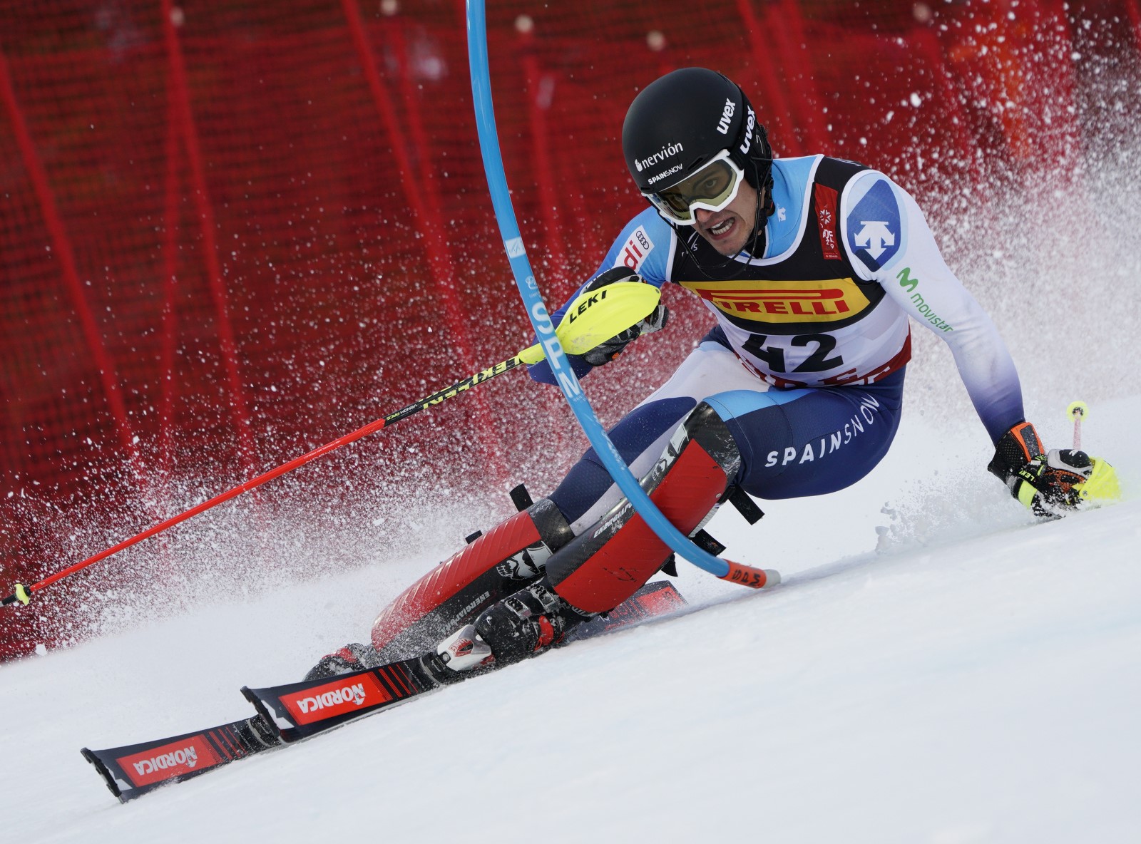 Juan del Campo, el 27 en el slalom de los Campeonatos del Mundo de esquí alpino de Äre