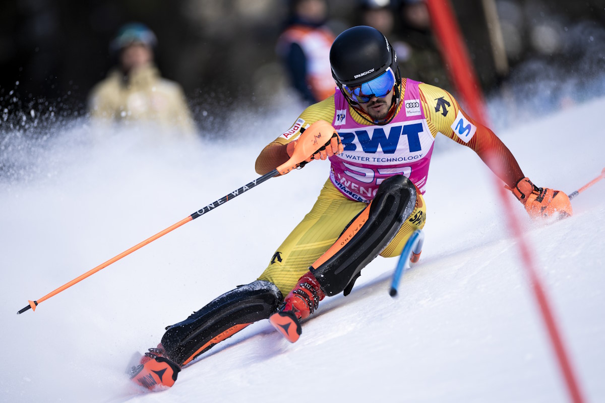 Juan del Campo termina en un meritorio 25 puesto en el slalom de Wengen 