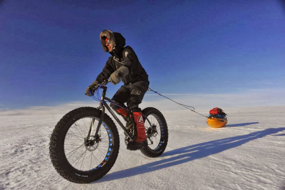 "Juan sin miedo" conquista el Polo Sur en bicicleta