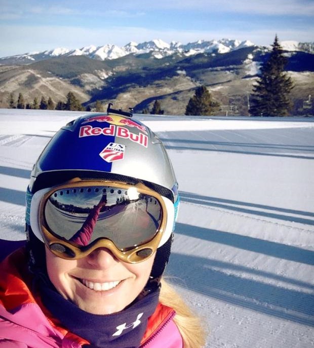 Lindsey Vonn vuelve a esquiar despues de su última lesión