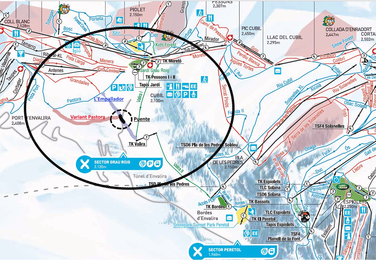 Grandvalira tendrá dos pistas más y un puente por encima de la carretera en Grau Roig