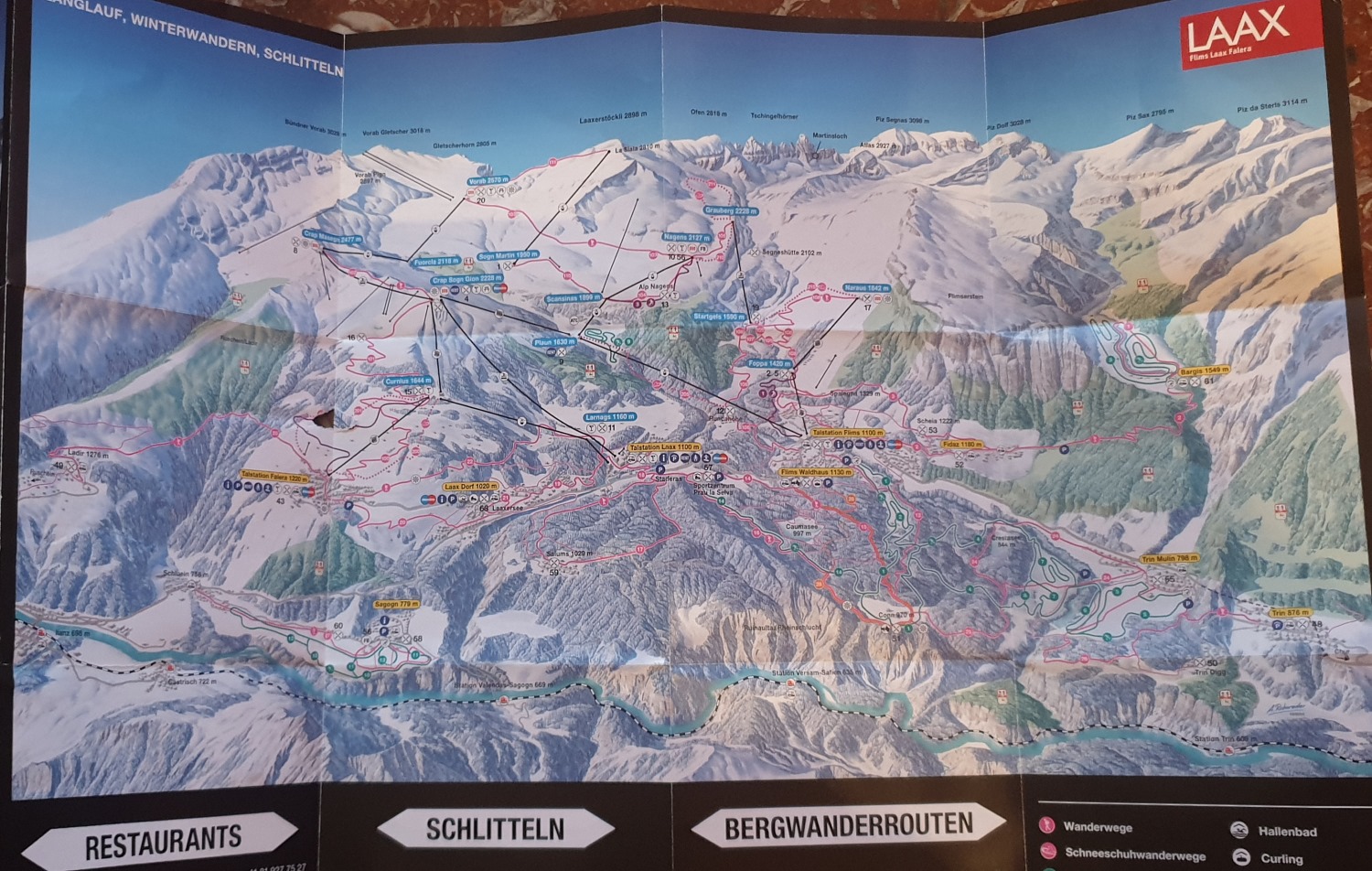 Los clásicos mapas en papel de las estaciones de esquí podrían tener los días contados