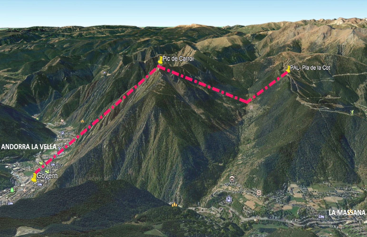 Campaña contra el teleférico del pico de Carroi en Andorra