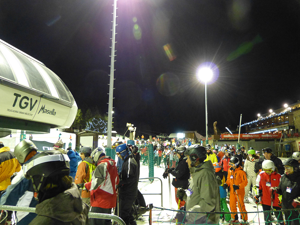 Masella celebra el éxito de su esquí nocturno durante estas fiestas 