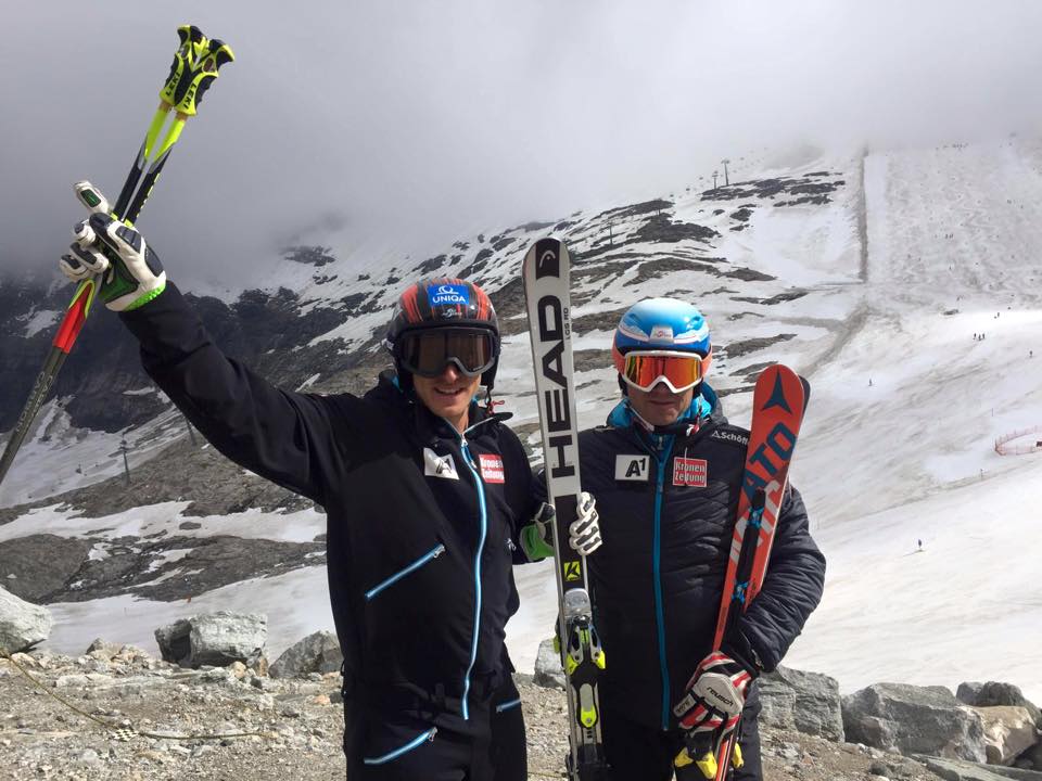 Matthias Mayer vuelve a calzarse unos esquís después de su grave accidente