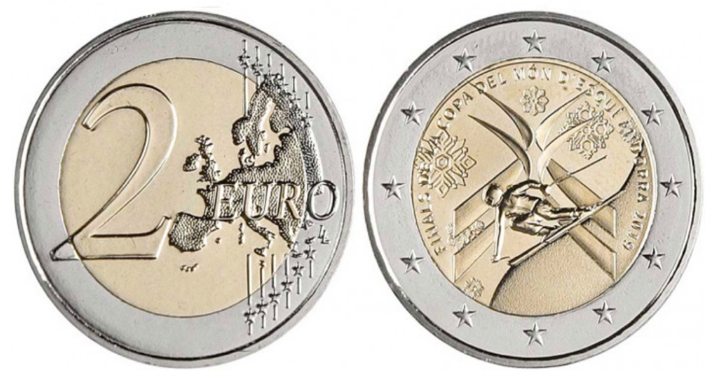 Monedas de 2 euros andorranas que pueden valer 2.000