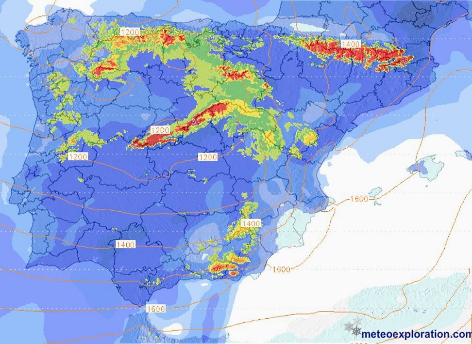 Previsión Meteo: Las borrascas la toman con España con nieve y viento próximos 4 días