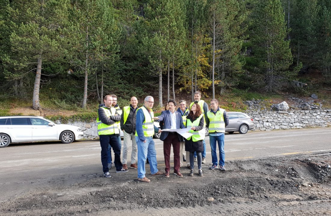 Avanzan a buen ritmo las obras de mejora de la carretera entre Baqueira y la Bonaigua