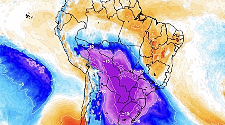 Avanza una gran ola polar en Sudamérica con nevadas en lugares insólitos