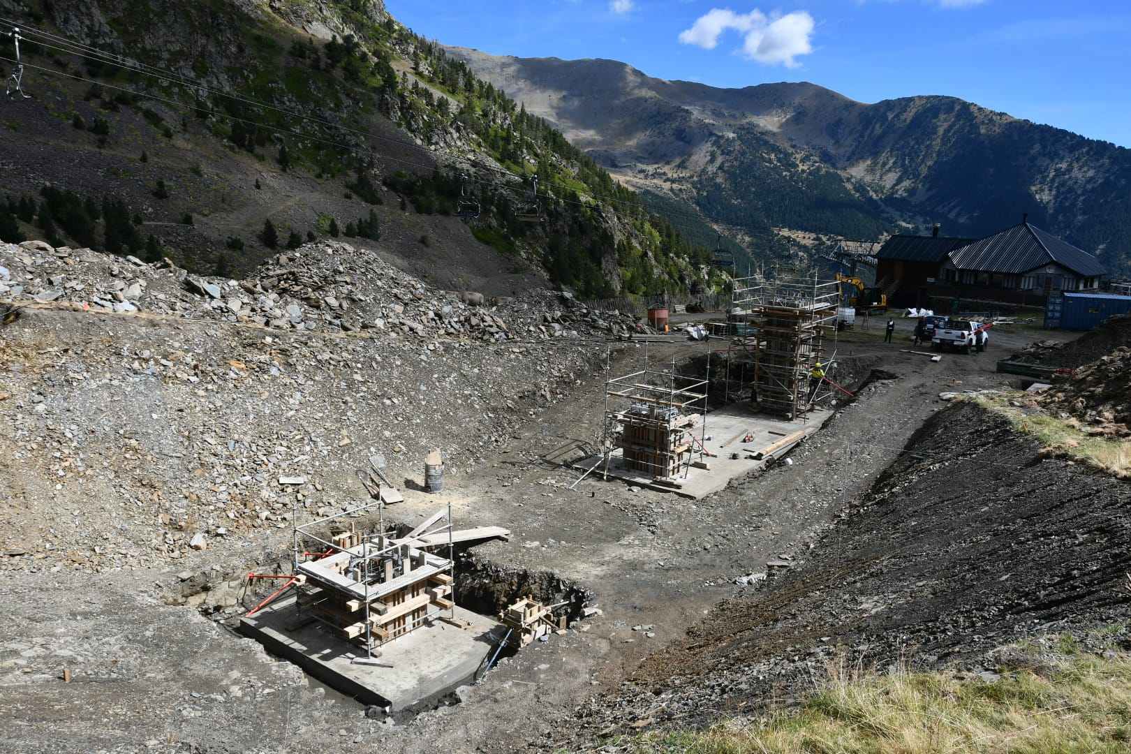 El nuevo telesilla de Pal Arinsal avanza para estar listo este invierno