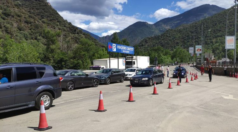 Reabierta la carretera de acceso a Andorra desde la Seu d'Urgell con paso exclusivo para los coches
